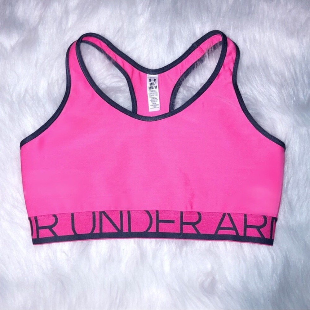 Pink Under Armour Sports Bra